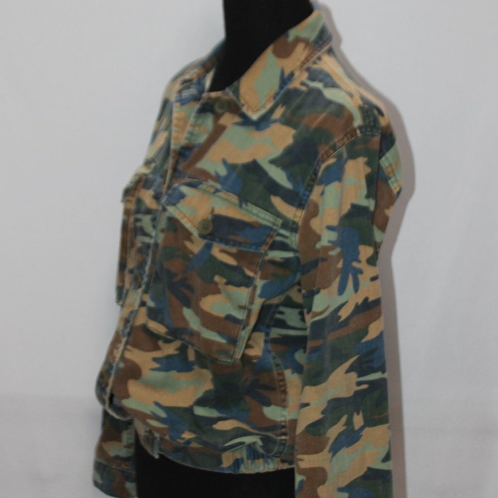Topshop Camouflage Fatigue Style Jacket - Picture 3 of 14